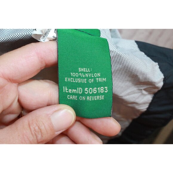 LL Bean Meridian Rain Coat Full Zip Nylon Black Size XXS - Picture 8 of 12